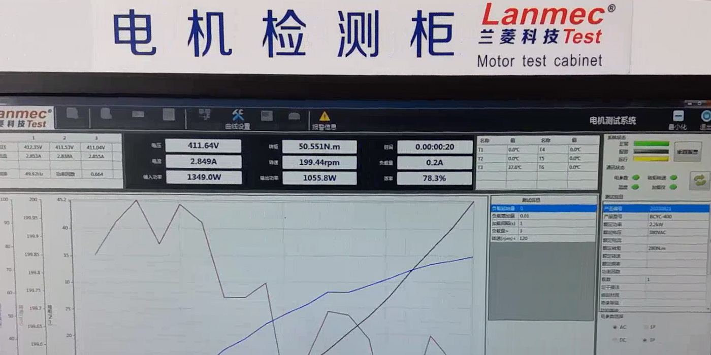 Debugging of the ceiling fan motor test bench