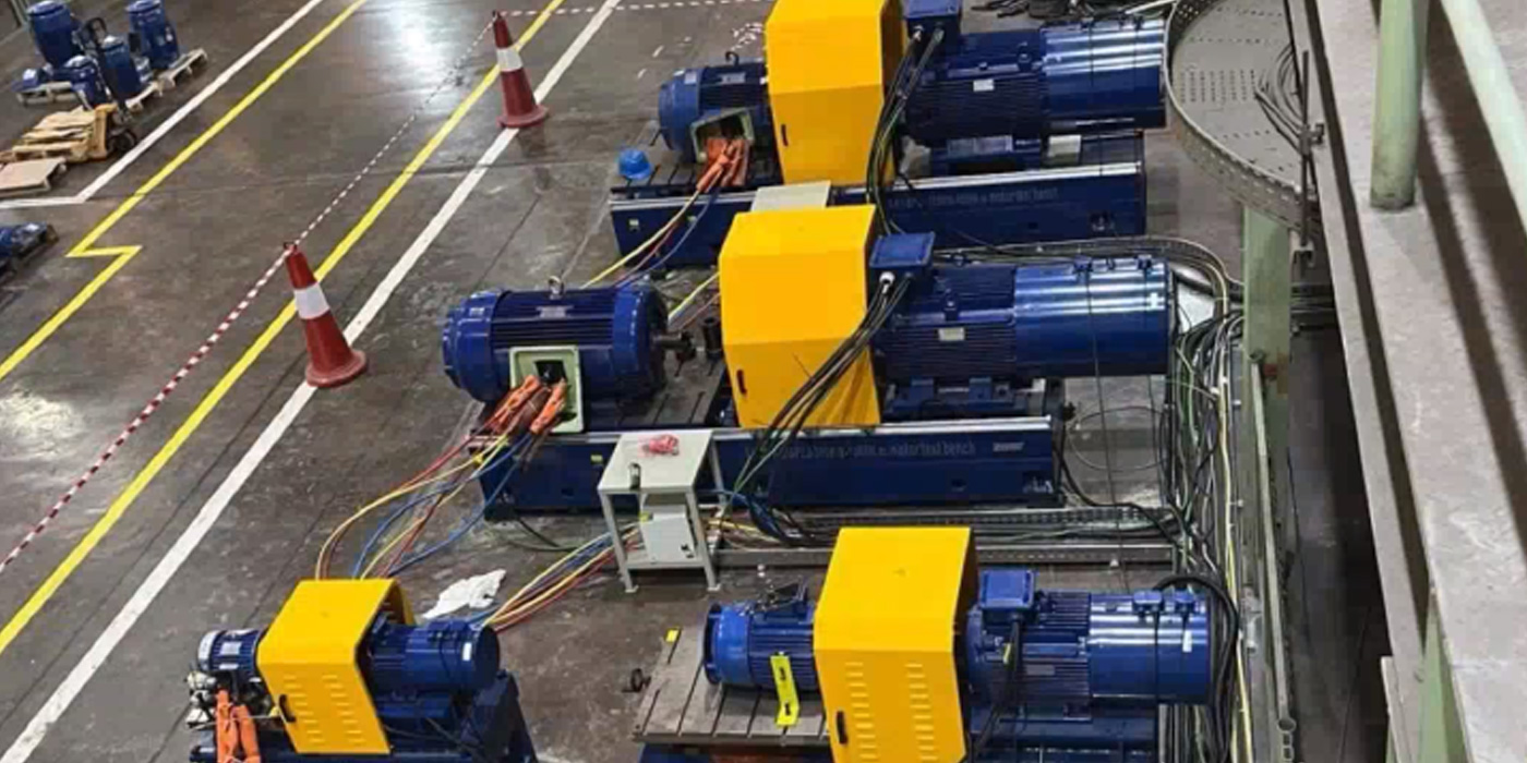 Commissioning of the motor test bench in Saudi Arabia