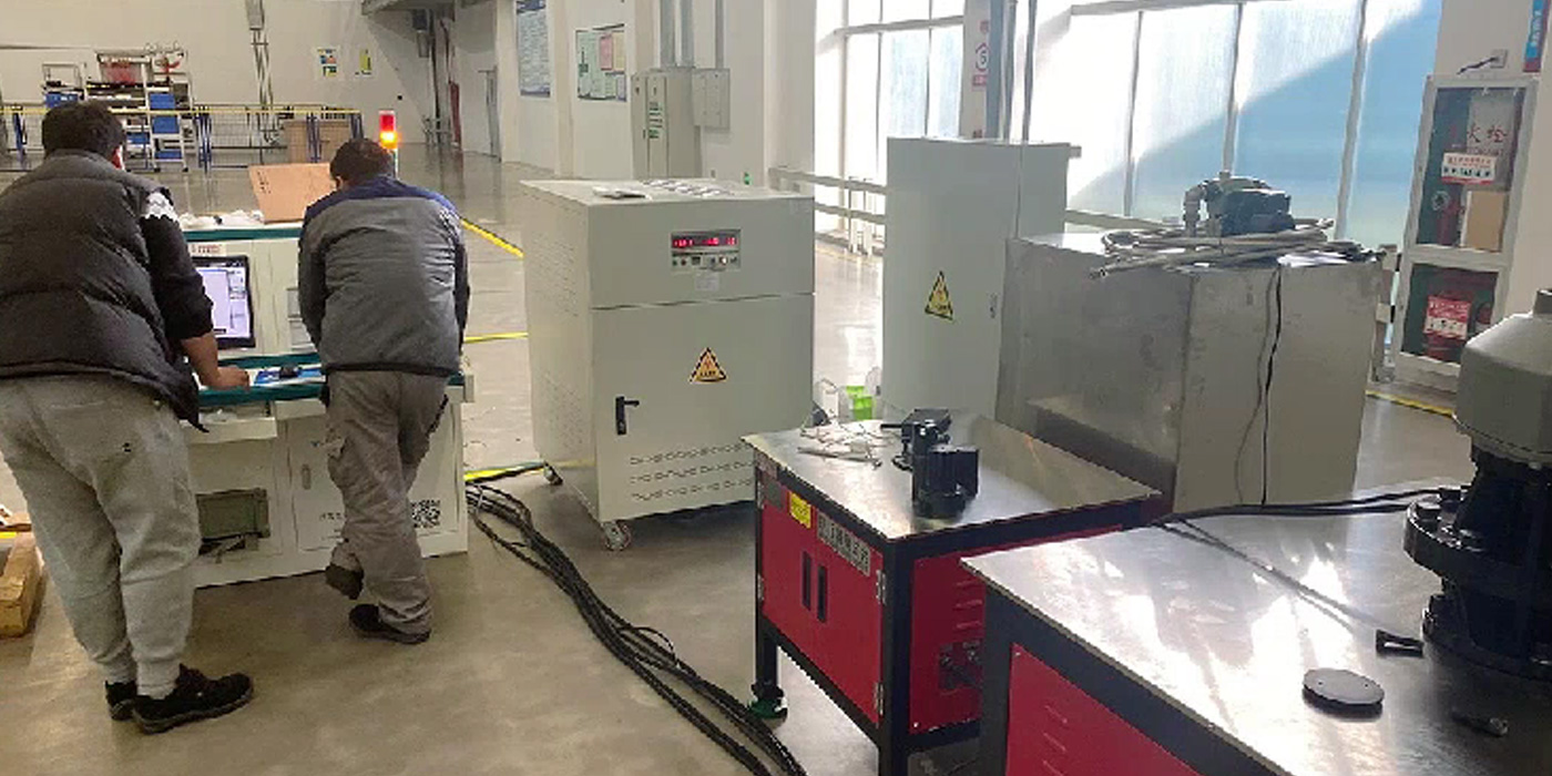 Debugging of the Ouma China electric actuator test bench