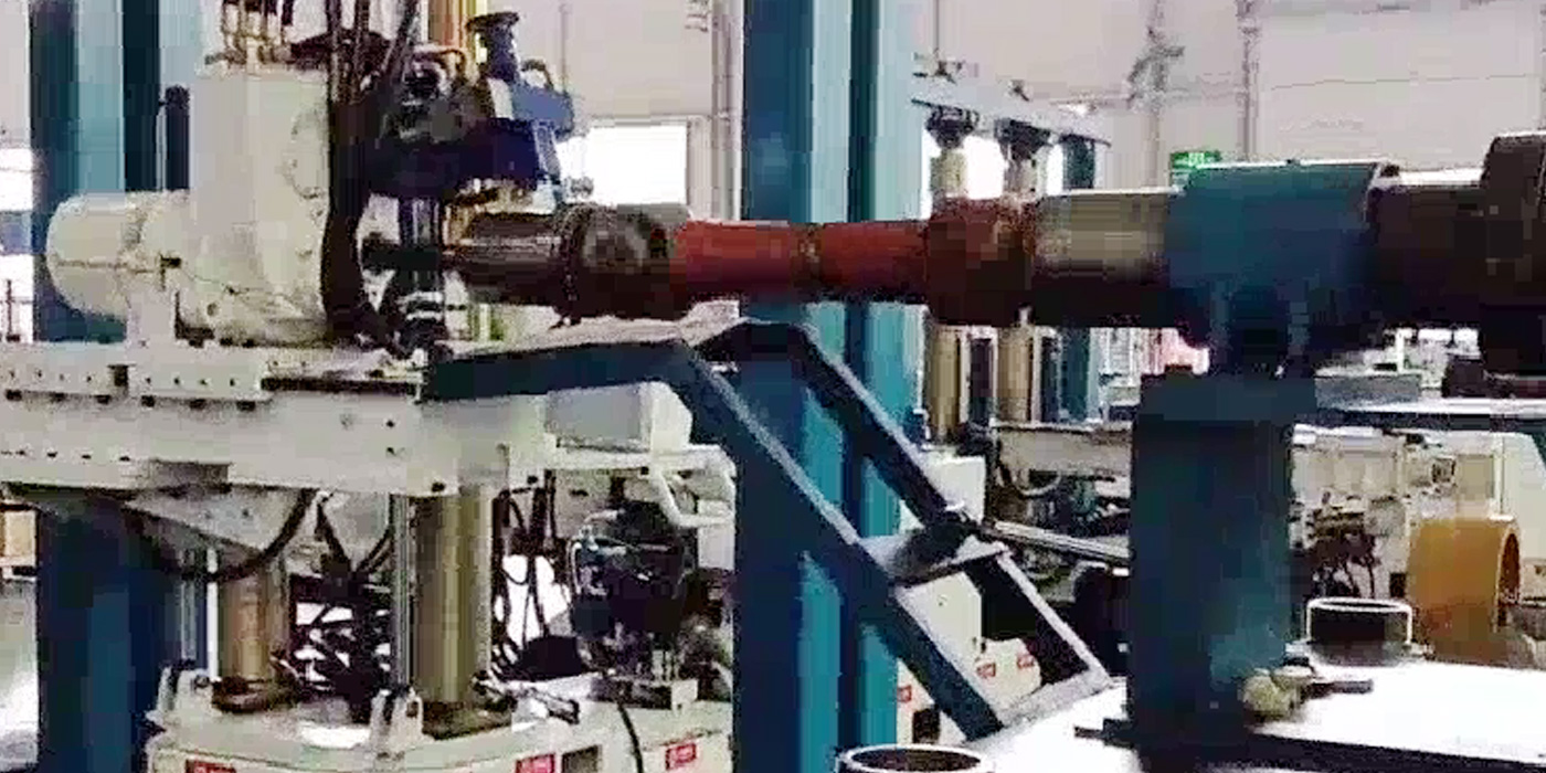 Henan Tiefu Lai 20kNm drilling rig test bench service is in progress