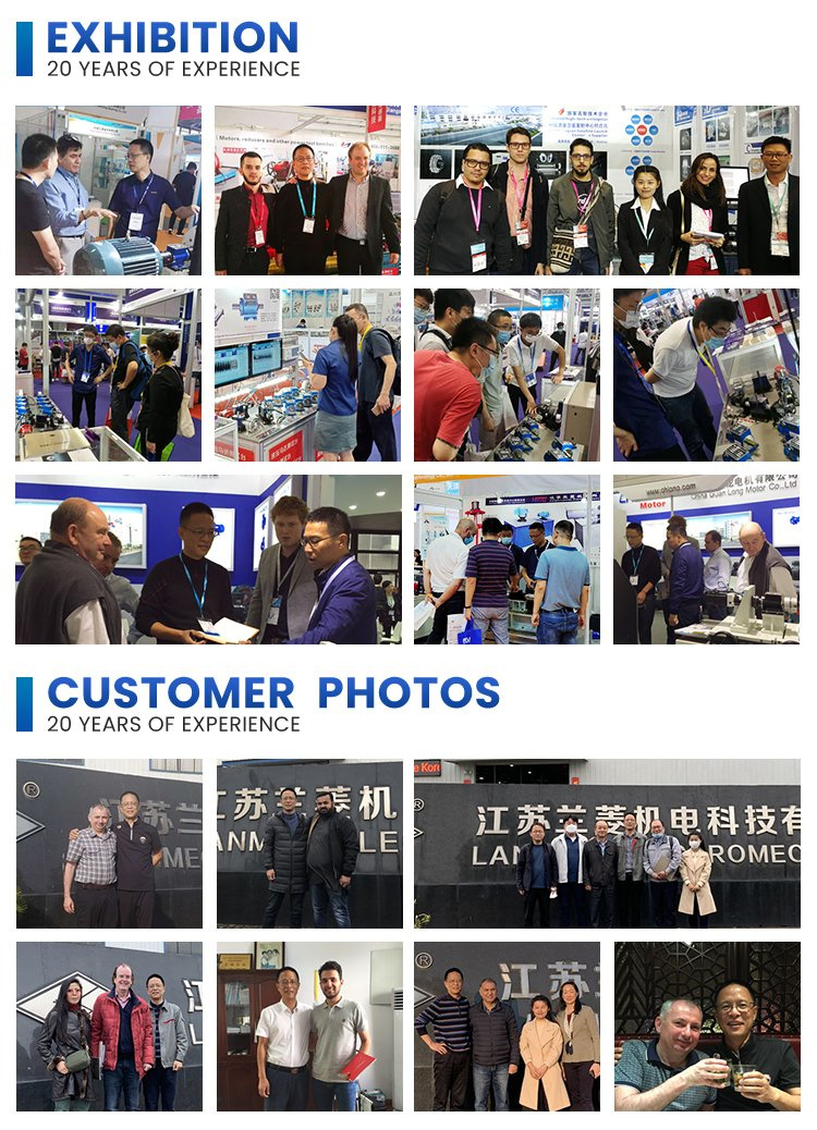 Real-life photos of the exhibition and company site